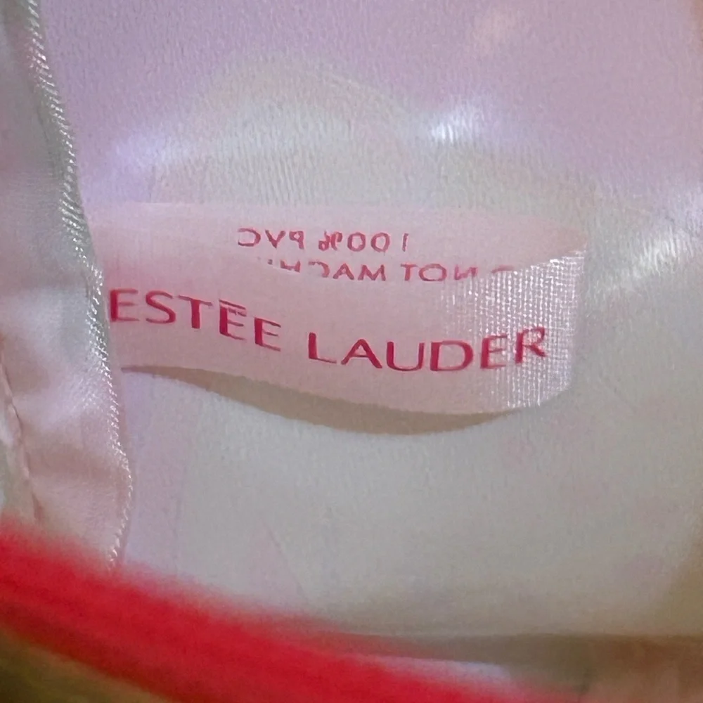 2 Lilly Pulitzer Estée Lauder Vibrant Pink and Lemon Cosmetic Bag Duo